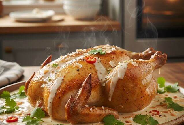    עוף עם קרם קוקוס