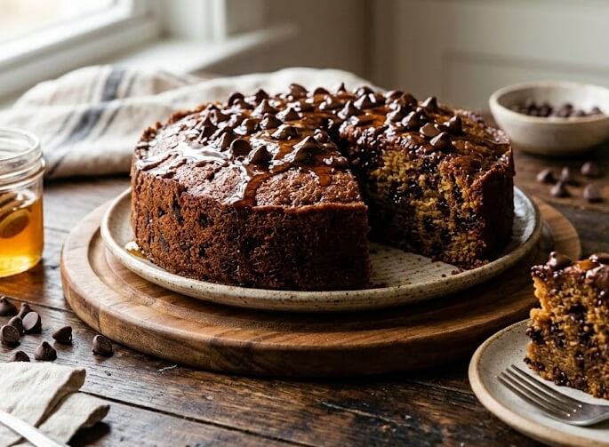  עוגת דבש ושוקולד צ’יפס 