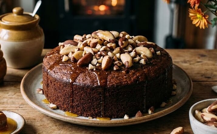 עוגת דבש עם מוס וניל