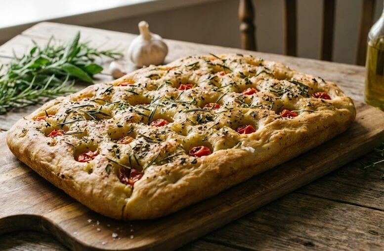   פוקאצה עם עשבי תיבול 