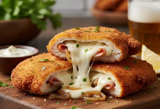   שניצל עוף במילוי