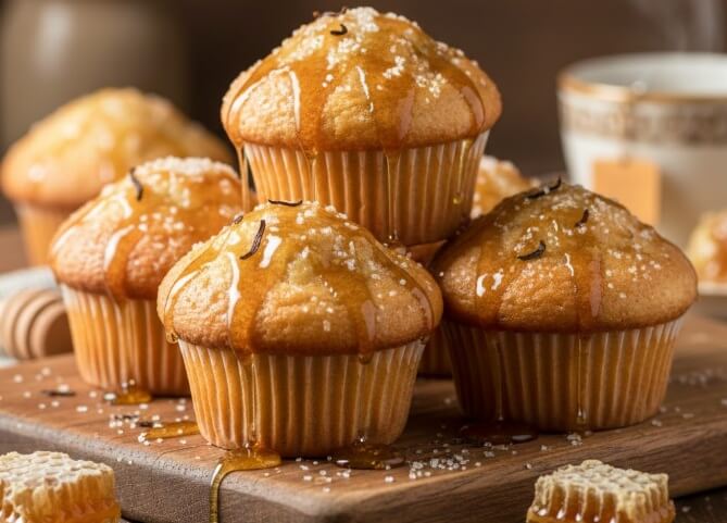     מאפינס דבש וניל