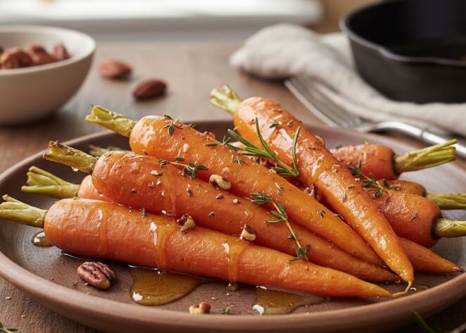   גזר בתנור עם דבש 