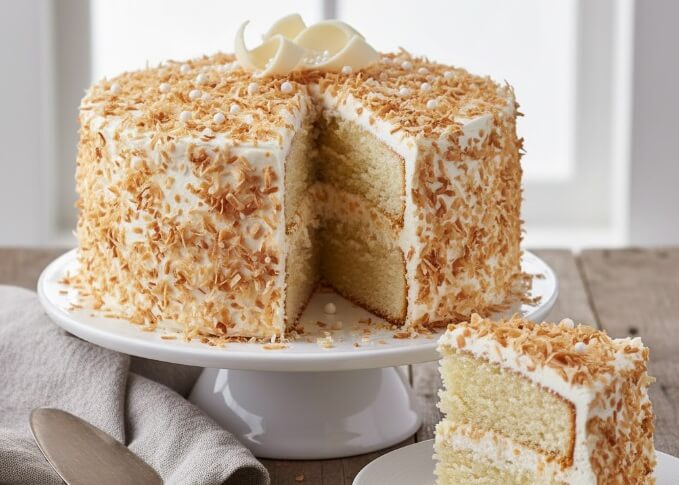 עוגת קוקוס רכה ועסיסית