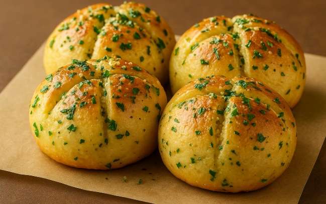 לחמניות שום ועשבי תיבול