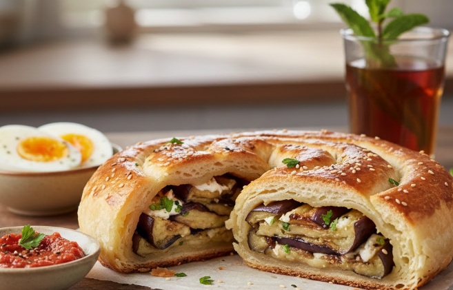 ג'חנון במילוי חצילים קלויים