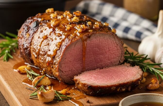 רוסטביף בדבש ושום.