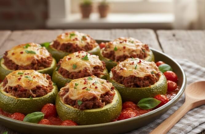 קישואים ממולאים בשר
